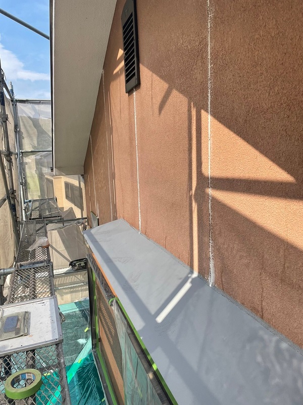 姫路市夢前町　M様邸　屋根塗装・外壁塗装　シーリング工事、屋根下塗り (2)