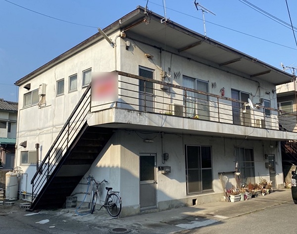 姫路市飾磨区　アパート　屋根塗装・外壁塗装 (1)