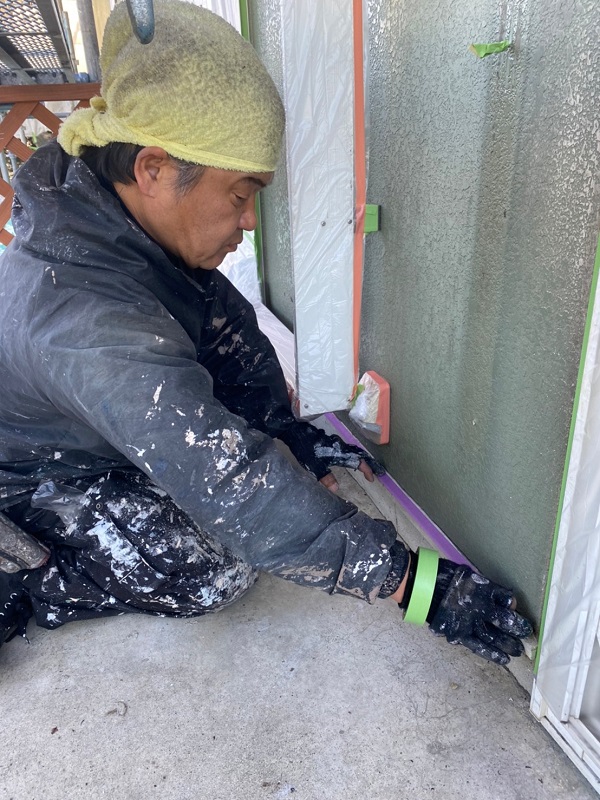 兵庫県姫路市・M様邸　外壁塗装・屋根塗装　塗装工事で必ず行う養生とは (2)